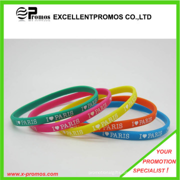 Cheap Thin Silicon Bracelet (EP-B8313B)